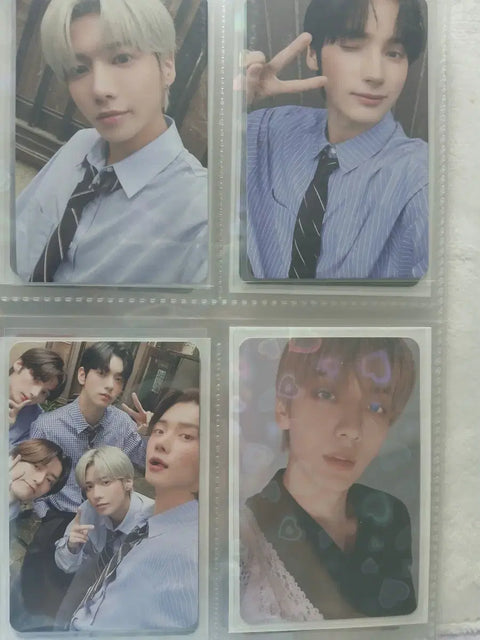 Selling TXT photocards.