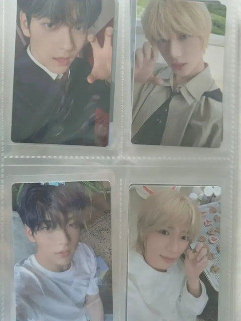 Selling TXT photocards.