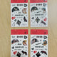 KISS OF CAKES Sticker 4-Piece Set