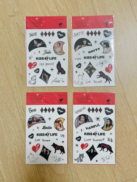 KISS OF CAKES Sticker 4-Piece Set