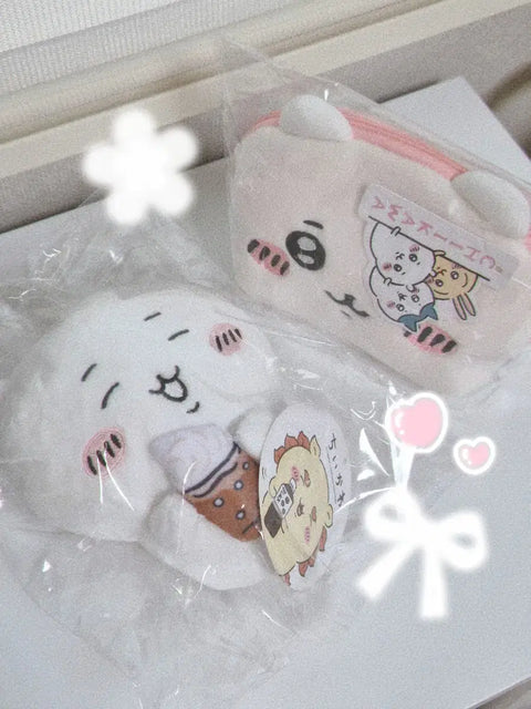 Chiikawa Drink Plush Doll + Goodal Pouch