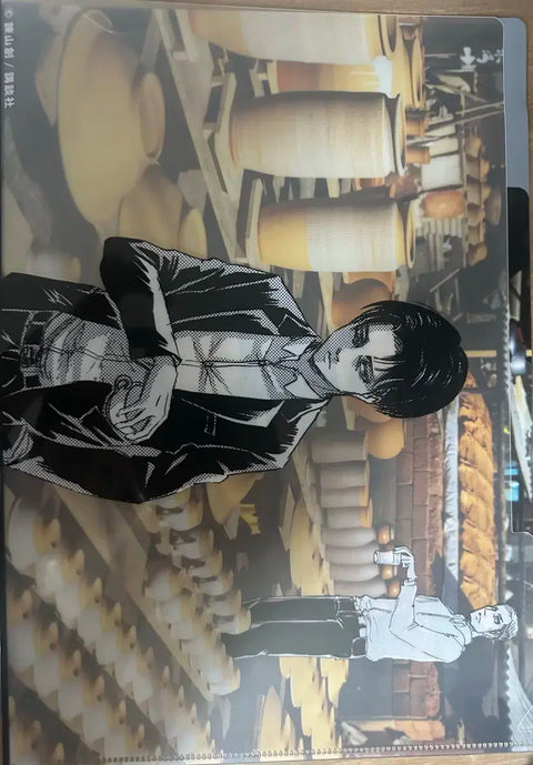 Attack on Titan Levi Erwin L-shaped file