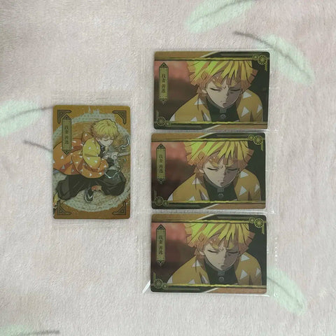 Demon Slayer Kimetsu no Yaiba Zenitsu Nezuko Wafer Card Profile Mugen Train