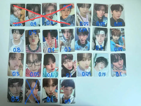 NCT Wish Yushi Riku Jaehee Ryo Sion photocard