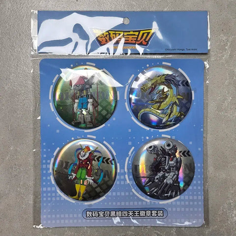 Digimon Dark Masters Badge Set