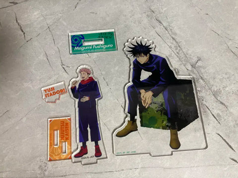 Selling Jujutsu Kaisen Megumi Fushiguro and Yuji Itadori acrylics as a set!