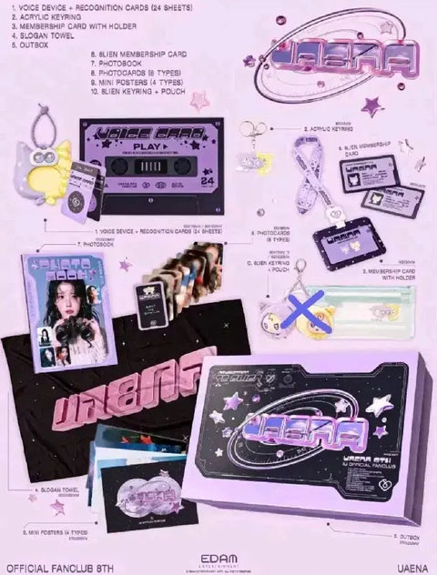 IU Uaena Fanclub 8th Generation Kit