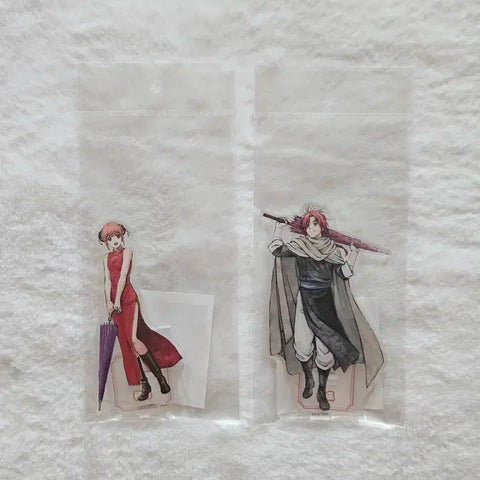 Selling Gintama Kachofugetsu Acrylic Stands Kagura & Kamui, unopened, as a set.