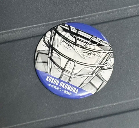 Diamond Ace Okumura Koshu Original Art Can Badge