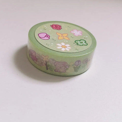 Sleepy-Deul Pixelly Spring Goods Masking Tape Flower