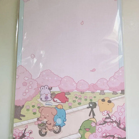 Sleepground Pixelly Spring Goods Grid Memo Pad