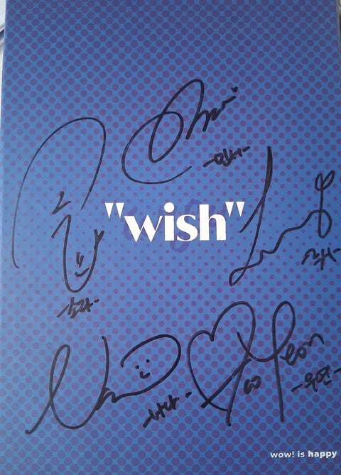 Lowest price) wow! is happy wish Elegant Signed Album from Korean