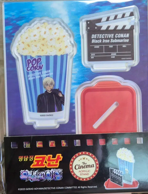 Bourbon Amuro Furuya Detective Conan Black Iron Submarine Cinema Snack Acrylic Stand