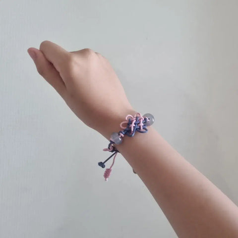 Handmade bracelet keyring