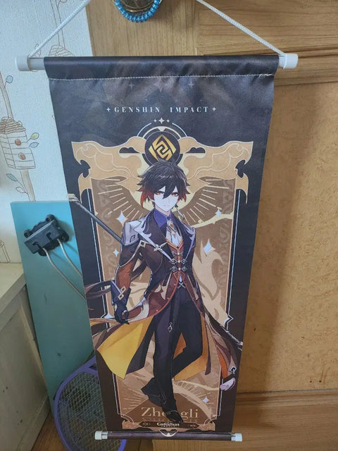 Genshin Impact Zhongli wall scroll