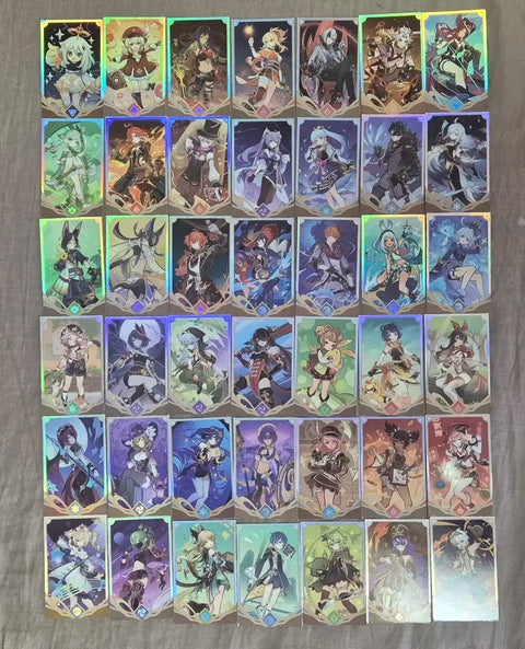 Genshin Cafe Seven Sacred Summons TCG Photocards 42 Types Bulk Transfer