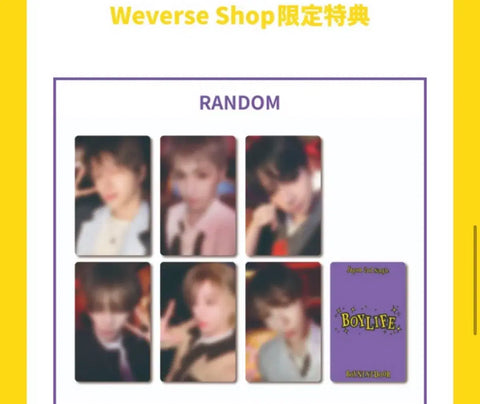Bonekdo boylife Weverse Japan Benefit Unopened Bundle