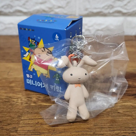 Crayon Shin-chan Yuri Sandbag Rabbit Doll Miniature Keychain