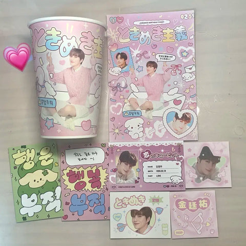 NCT Jungwoo birthday cafe benefit lucky draw unofficial goods transfer/sale
