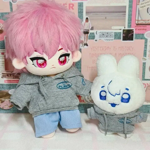 PLAVE 10cm doll clothes Sixth Summer gray hoodie original price transfer