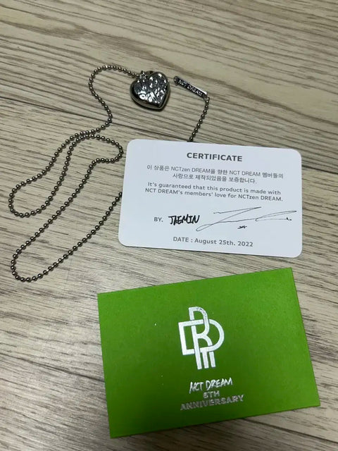 NCT Dream necklace Na Jaemin 6th anniversary NCT Dream