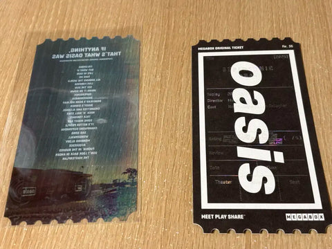 Supersonic Oasis Megabox Special Original Ticket OT Sale