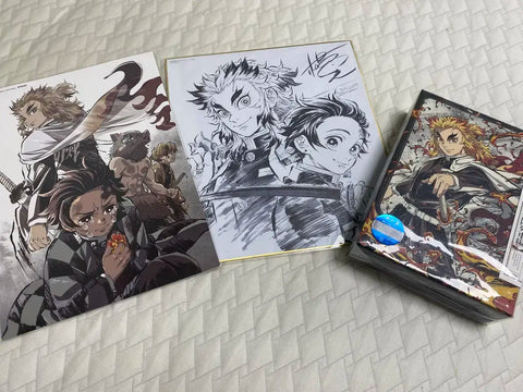 Demon Slayer: Kimetsu no Yaiba Mugen Train Blu-ray Color Paper. Memorial Board.