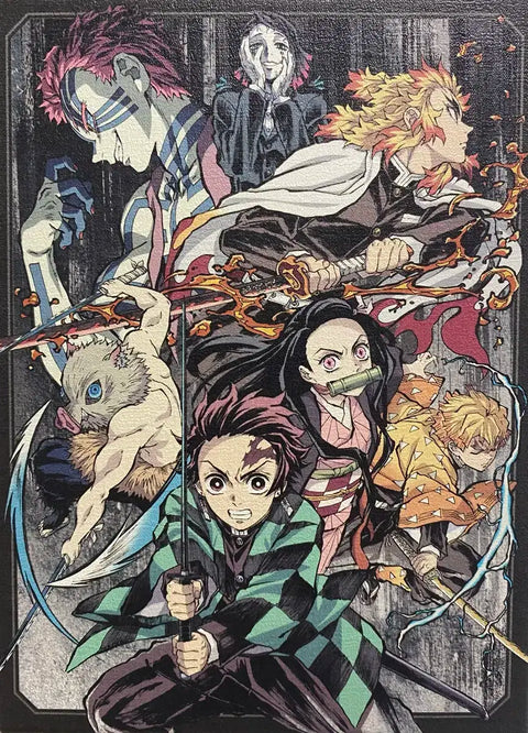 Demon Slayer: Kimetsu no Yaiba Mugen Train Blu-ray Color Paper. Memorial Board.