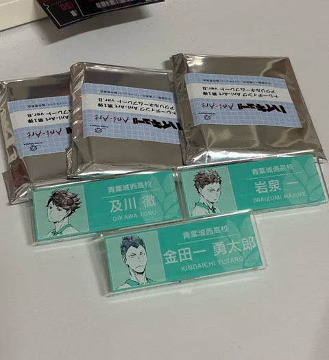 Seijo name tag Oikawa Iwaizumi Kindaichi lot Haikyu Aobajosai