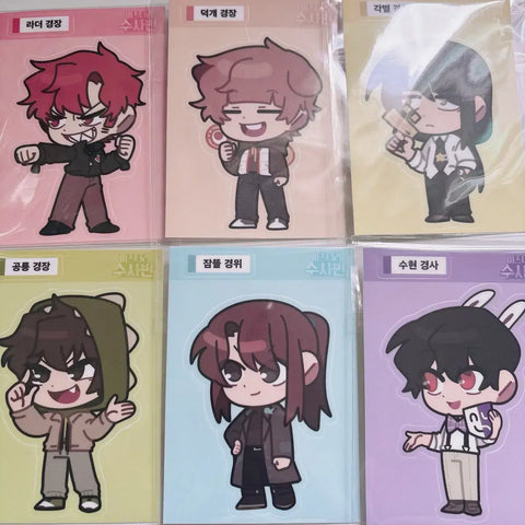 Sleepground Pixelly Mystery Investigation Team (MIT) Ddibudibu Seal Character Stickers Bundle