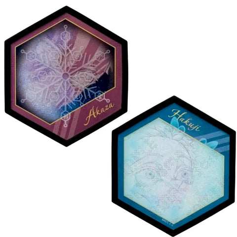 Official Goods) Akaza & Hakuji Double-Sided Glitter Acrylic Coaster