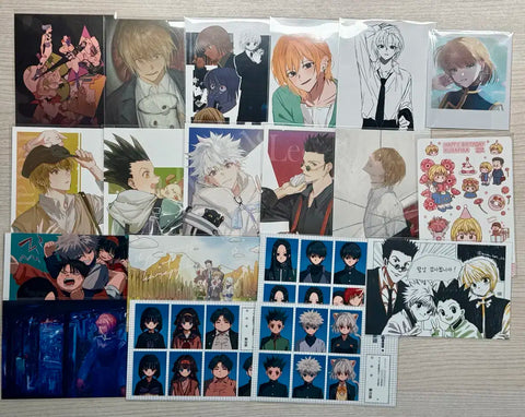 Hunter x Hunter Kurapika Gon Killua Leorio Hisoka Illumi Photo Card Postcard Bundle Sale