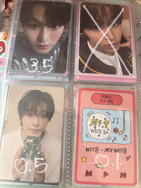 NCT Wish Sion Riku Yuushi Sakuya Trading Card WTS Wish