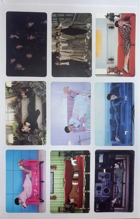 Selling BTS BE Essential Edition photocards.