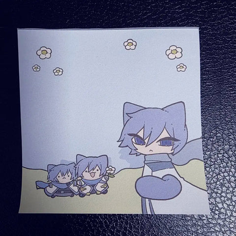 Vocaloid Kaito memo pad fanmade goods