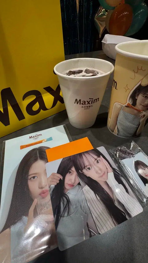 IVE An Yu-jin Maxim Cafe Pop-up Event Benefits Bundle