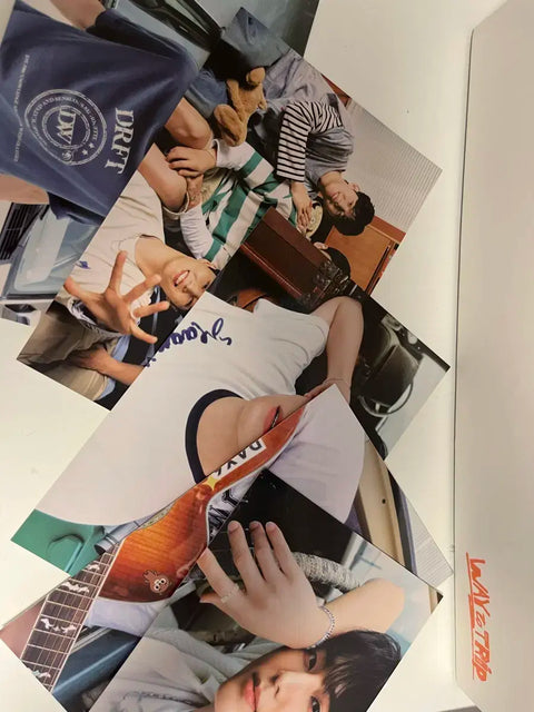 Selling DAY6 merchandise.