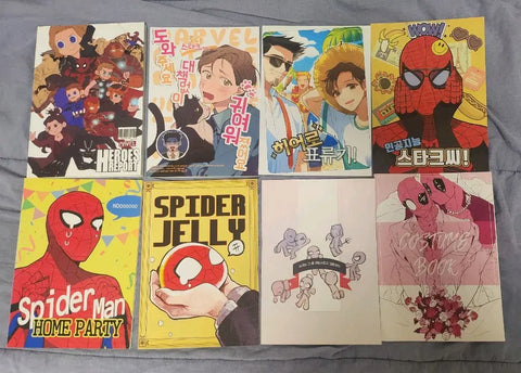 TonyPeter Spider-Man Deadpool Avengers Marvel Non-CP Doujinshi Stickers Badges Masking Tape