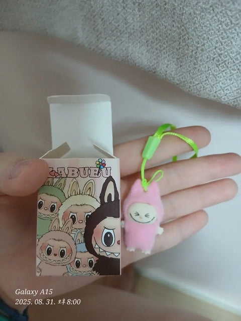 Urgent sale) Labubu doll keyring, pink, new