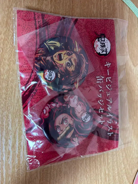 Demon Slayer Tanjiro Nezuko Can Badge Japan Limited Edition