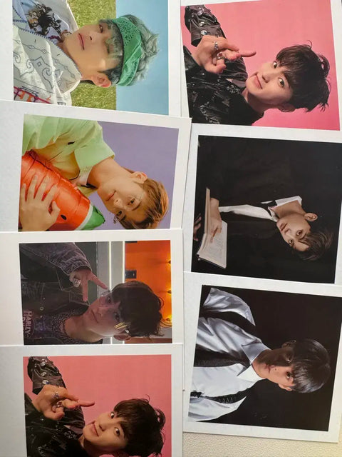 NCT Mark official and unofficial goods, Dream Show 3 postcard, finger heart polaroid transfer