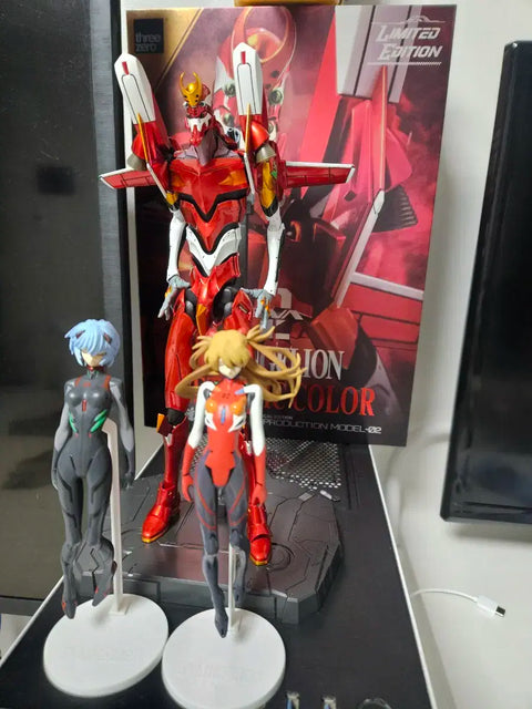 Evangelion Rei Asuka Figure Exhibition Threezero Unit-02 Metallic