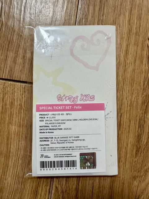 Stray Kids SKZ 5th Fan Meeting Felix Ticket Set