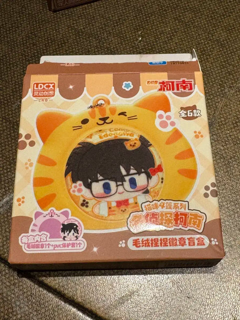 Conan Akai + Ran Chinese Cat Badge Pin Badge Bundle Transfer