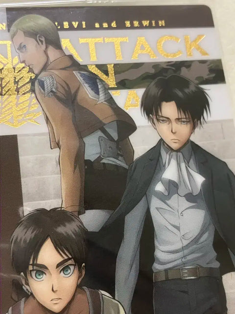 Attack on Titan Levi Erwin Eren Card