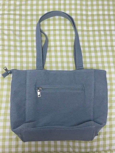 Bachu Denim Frill Ita Bag