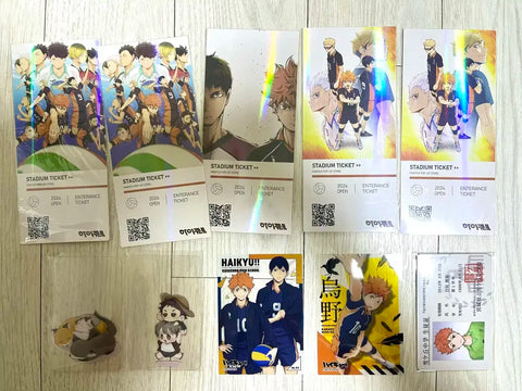 Haikyu!! Bulk Clear Card, Limu-mu Student ID, Admission Ticket