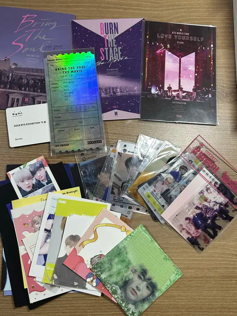 BTS Love Yourself Bring the Soul Burn the Stage Limited Edition Postcard + Random Goods