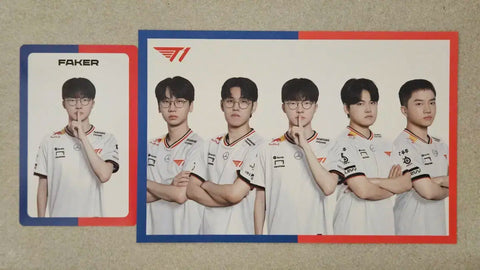 LCK 80th Anniversary of Liberation Faker Photocard + T1 Postcard