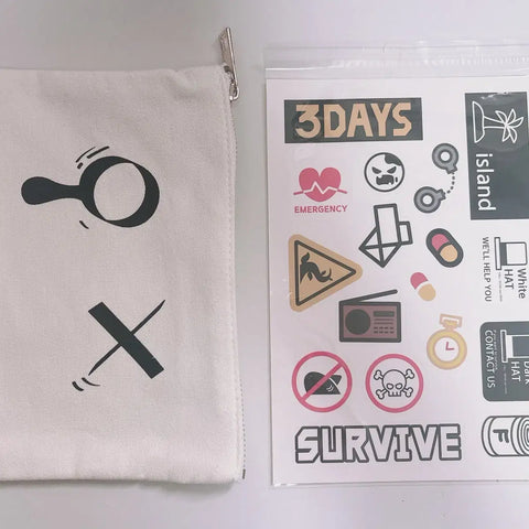 Sleepground Pixelly Blind Pouch White + Sticker